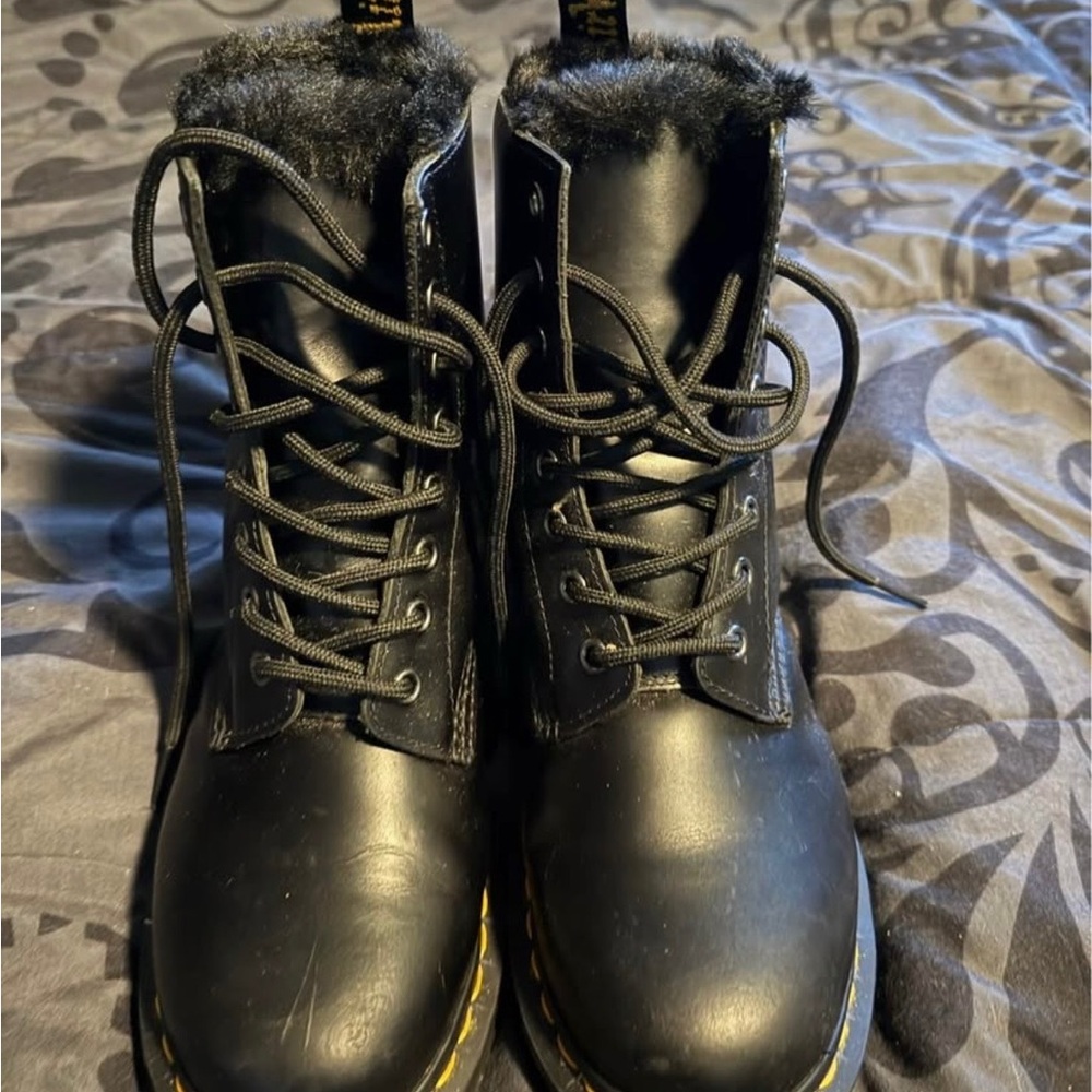 Dr Martens Black Women’s Leather Lace Up Boots